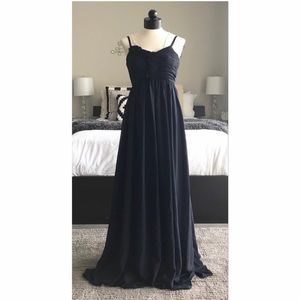 Light In The Box Navy Blue Gown Size 2 Wedding Formal